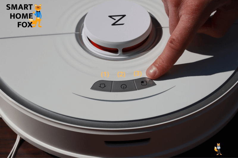 boutons controle sur roborock s7